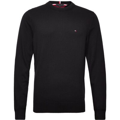 Tommy Hilfiger Pima Org Ctn Cashmere Crew Neck XXXL BLACK XXXL Tommy Hilfiger Pima Org Ctn Cashmere Crew Neck XXXL BLACK XXXL