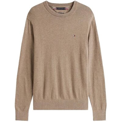Tommy Hilfiger Pima Org Ctn Cashmere Crew Neck XXL COASTAL TAUPE HEATHER XXL Tommy Hilfiger Pima Org Ctn Cashmere Crew Neck XXL COASTAL TAUPE HEATHER XXL