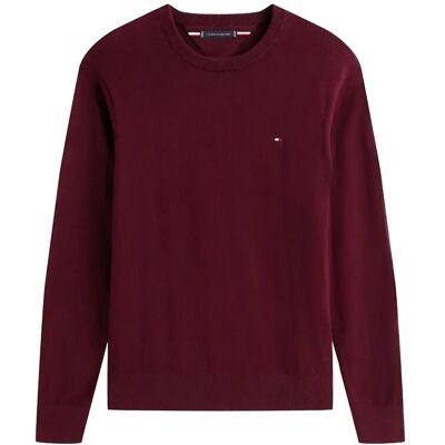 Tommy Hilfiger Pima Org Ctn Cashmere Crew Neck M DEEP BURGUNDY M Tommy Hilfiger Pima Org Ctn Cashmere Crew Neck M DEEP BURGUNDY M