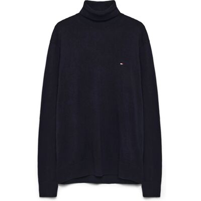 Tommy Hilfiger Pima Org Ctn Cashmere Roll Neck M NAVY BLUE M Tommy Hilfiger Pima Org Ctn Cashmere Roll Neck M NAVY BLUE M