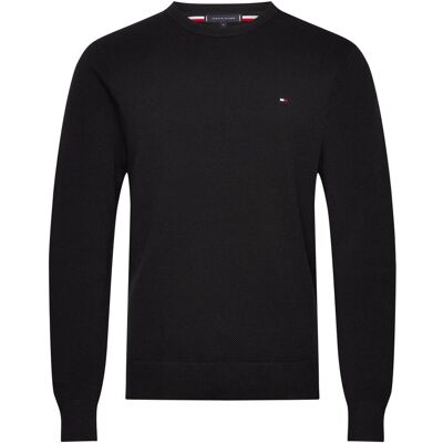 Tommy Hilfiger Essential Structure Crew Neck XXL BLACK XXL Tommy Hilfiger Essential Structure Crew Neck XXL BLACK XXL