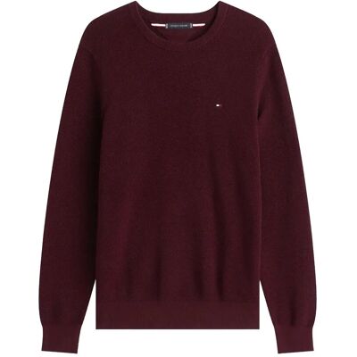 Tommy Hilfiger Essential Structure Crew Neck M DEEP BURGUNDY M Tommy Hilfiger Essential Structure Crew Neck M DEEP BURGUNDY M