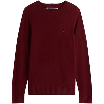 Tommy Hilfiger Lambswool Crew Neck XXL DEEP BURGUNDY HEATHER XXL Tommy Hilfiger Lambswool Crew Neck XXL DEEP BURGUNDY HEATHER XXL