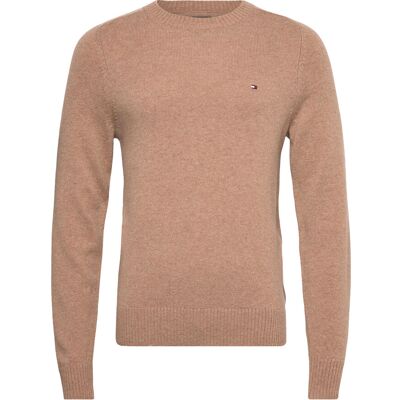 Tommy Hilfiger Lambswool Crew Neck XL SAFARI CANVAS HEATHER XL Tommy Hilfiger Lambswool Crew Neck XL SAFARI CANVAS HEATHER XL