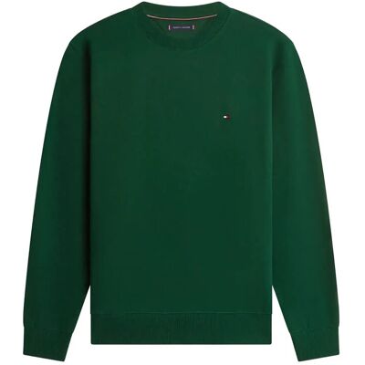 Tommy Hilfiger Essential Terry Crewneck L NOCTURNAL GREEN L Tommy Hilfiger Essential Terry Crewneck L NOCTURNAL GREEN L