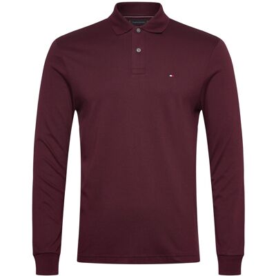 Tommy Hilfiger L/S Liquid Cotton Reg Polo XXL DEEP BURGUNDY XXL Tommy Hilfiger L/S Liquid Cotton Reg Polo XXL DEEP BURGUNDY XXL