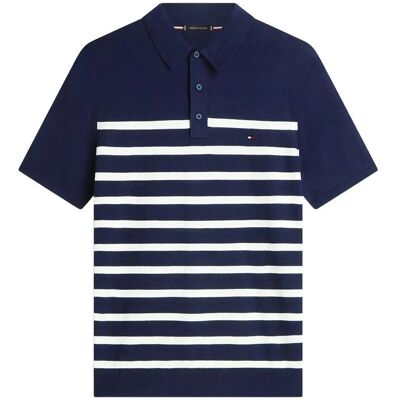 Tommy Hilfiger Essential Cotton Knitted Polo M DESERT SKY IVORY PETAL M Tommy Hilfiger Essential Cotton Knitted Polo M DESERT SKY IVORY PETAL M