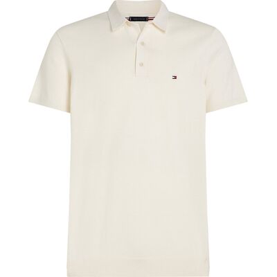Tommy Hilfiger Essential Cotton Knitted Polo S IVORY PETAL S Tommy Hilfiger Essential Cotton Knitted Polo S IVORY PETAL S