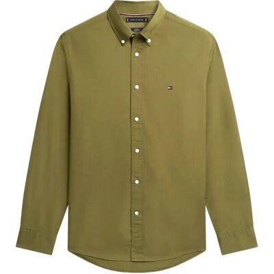 Tommy Hilfiger Flex Poplin Solid Rf Shirt M DARK ARTICHOKE M Tommy Hilfiger Flex Poplin Solid Rf Shirt M DARK ARTICHOKE M