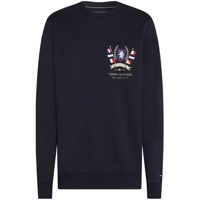 Tommy Hilfiger Hilfiger Color Crest Sweatshirt S DESERT SKY S Tommy Hilfiger Hilfiger Color Crest Sweatshirt S DESERT SKY S