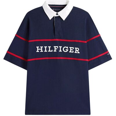 Tommy Hilfiger Americana Colourblock Ss Rugby M DESERT SKY M Tommy Hilfiger Americana Colourblock Ss Rugby M DESERT SKY M
