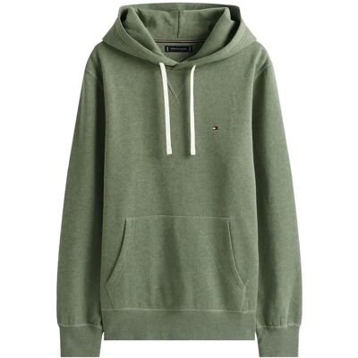 Tommy Hilfiger Ess Seasonal Fleece Hoody XL BATTLE GREEN HEATHER XL Tommy Hilfiger Ess Seasonal Fleece Hoody XL BATTLE GREEN HEATHER XL