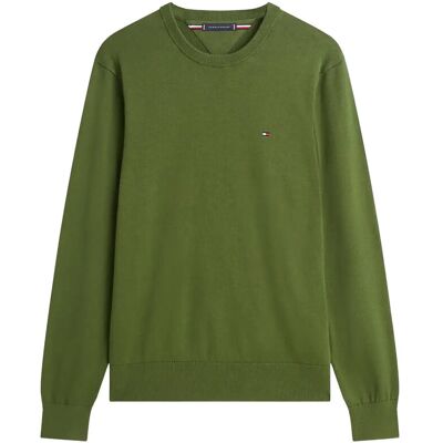 Tommy Hilfiger Essential Ssnl Cotton Crew Neck L MOUNTAIN PINE L Tommy Hilfiger Essential Ssnl Cotton Crew Neck L MOUNTAIN PINE L