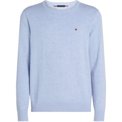 Tommy Hilfiger Essential Ssnl Cotton Crew Neck M VESSEL BLUE HEATHER M Tommy Hilfiger Essential Ssnl Cotton Crew Neck M VESSEL BLUE HEATHER M