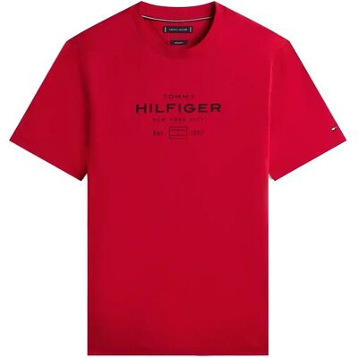 Tommy Hilfiger Hilfiger Stack Graphic Tee M MEDIUM RED M Tommy Hilfiger Hilfiger Stack Graphic Tee M MEDIUM RED M
