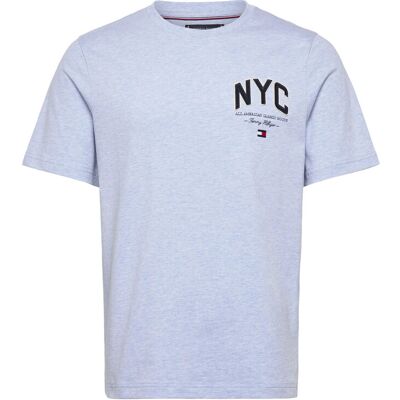 Tommy Hilfiger Hilfiger Script Nyc Tee L HEATHERED BLUE L Tommy Hilfiger Hilfiger Script Nyc Tee L HEATHERED BLUE L