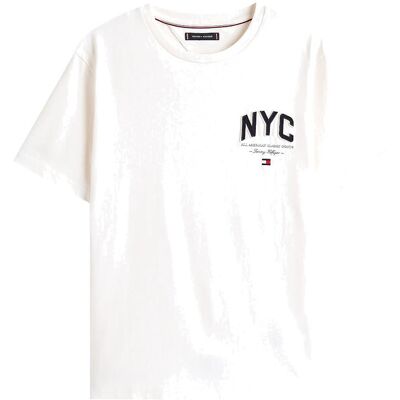 Tommy Hilfiger Hilfiger Script Nyc Tee M IVORY PETAL M Tommy Hilfiger Hilfiger Script Nyc Tee M IVORY PETAL M