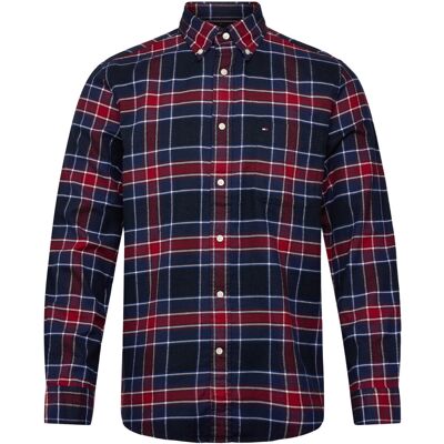 Tommy Hilfiger Hero Flannel Tartn Chck Rf Shirt M PREPPY NAVY CHECK M Tommy Hilfiger Hero Flannel Tartn Chck Rf Shirt M PREPPY NAVY CHECK M