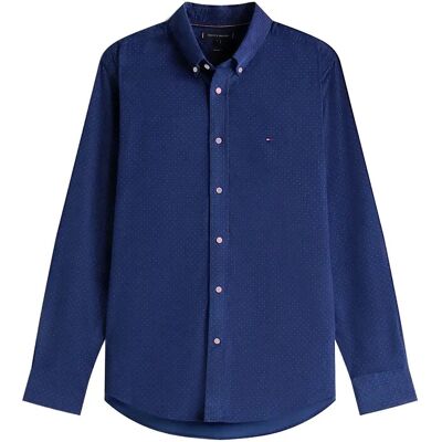 Tommy Hilfiger Corduroy Printed Shirt XL PREPPY NAVY ALLOVER XL Tommy Hilfiger Corduroy Printed Shirt XL PREPPY NAVY ALLOVER XL