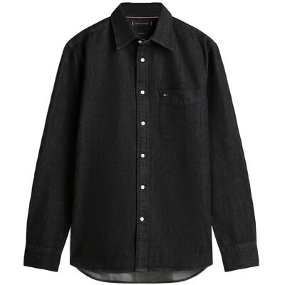 Tommy Hilfiger Denim Rf Shirt XXL BLACK DENIM XXL Tommy Hilfiger Denim Rf Shirt XXL BLACK DENIM XXL