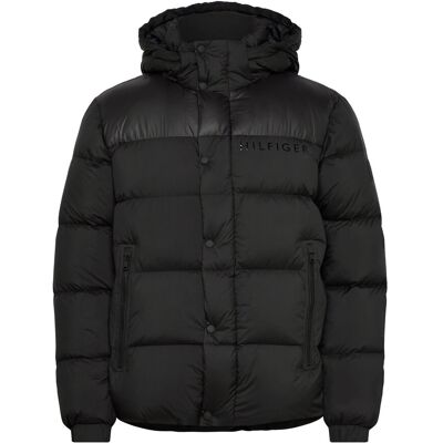 Tommy Hilfiger Mix Down Hooded Puffer XXXL BLACK XXXL Tommy Hilfiger Mix Down Hooded Puffer XXXL BLACK XXXL