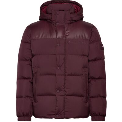 Tommy Hilfiger Mix Down Hooded Puffer M DEEP BURGUNDY M Tommy Hilfiger Mix Down Hooded Puffer M DEEP BURGUNDY M