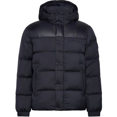 Tommy Hilfiger Mix Down Hooded Puffer XS DESERT SKY XS Tommy Hilfiger Mix Down Hooded Puffer XS DESERT SKY XS