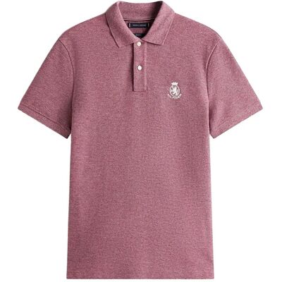 Tommy Hilfiger Heather Crest Reg Polo M DEEP BURGUNDY HEATHER M Tommy Hilfiger Heather Crest Reg Polo M DEEP BURGUNDY HEATHER M