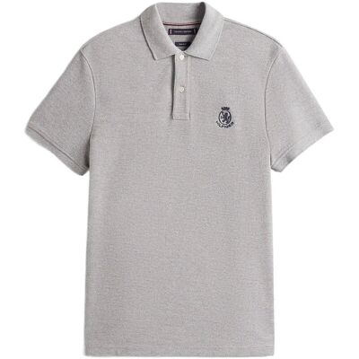 Tommy Hilfiger Heather Crest Reg Polo XXL LIGHT GREY HEATHER XXL Tommy Hilfiger Heather Crest Reg Polo XXL LIGHT GREY HEATHER XXL