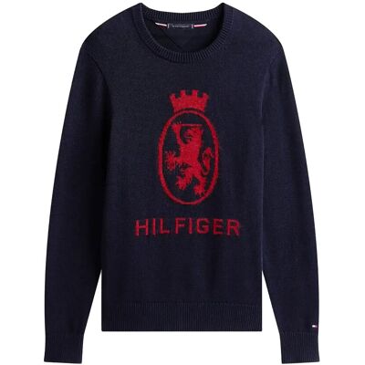 Tommy Hilfiger Gifting Crest Crew Neck L DESERT SKY/REGATTA RED L Tommy Hilfiger Gifting Crest Crew Neck L DESERT SKY/REGATTA RED L