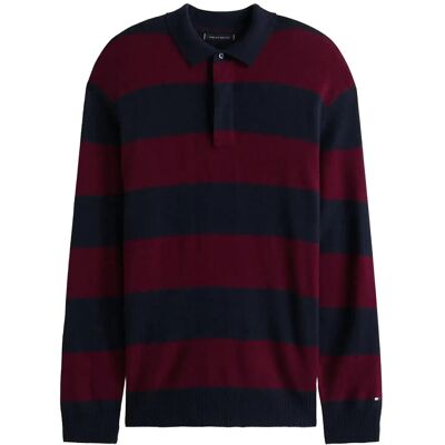 Tommy Hilfiger Dc Knitted Rugby XL DESERT SKY/DEEP ROUGE XL Tommy Hilfiger Dc Knitted Rugby XL DESERT SKY/DEEP ROUGE XL