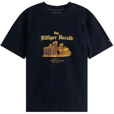 Tommy Hilfiger Herald Skyline Graphic Tee M DESERT SKY M Tommy Hilfiger Herald Skyline Graphic Tee M DESERT SKY M
