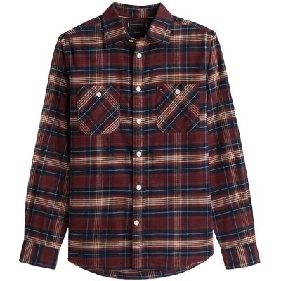 Tommy Hilfiger Flannel Tartan Pocket Rf Shirt M DEEP BURGUNDY CHECK M Tommy Hilfiger Flannel Tartan Pocket Rf Shirt M DEEP BURGUNDY CHECK M