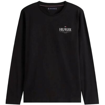 Tommy Hilfiger Hilfiger Stack Ls Tee M BLACK M Tommy Hilfiger Hilfiger Stack Ls Tee M BLACK M