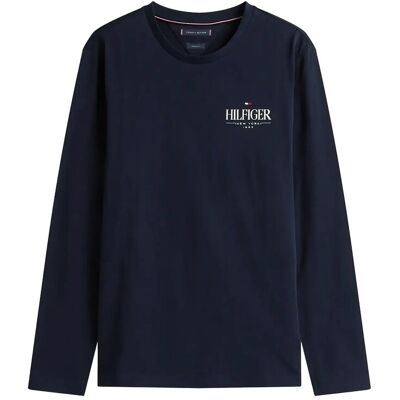 Tommy Hilfiger Hilfiger Stack Ls Tee M DESERT SKY M Tommy Hilfiger Hilfiger Stack Ls Tee M DESERT SKY M