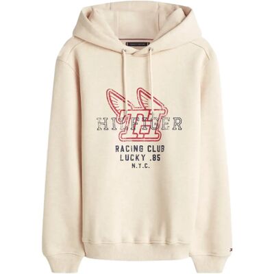 Tommy Hilfiger Modern Ath Graphic Hoody XL HEATHERED OATMILK XL Tommy Hilfiger Modern Ath Graphic Hoody XL HEATHERED OATMILK XL