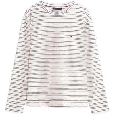 Tommy Hilfiger Boucle Stripe Ls Tee XXL IVORY PETAL DESERT SKY XXL Tommy Hilfiger Boucle Stripe Ls Tee XXL IVORY PETAL DESERT SKY XXL