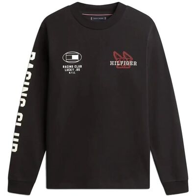 Tommy Hilfiger Modern Athleisure Ls Tee M BLACK M Tommy Hilfiger Modern Athleisure Ls Tee M BLACK M