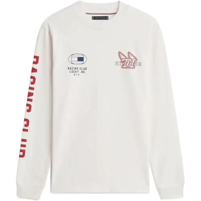 Tommy Hilfiger Modern Athleisure Ls Tee M IVORY PETAL M Tommy Hilfiger Modern Athleisure Ls Tee M IVORY PETAL M