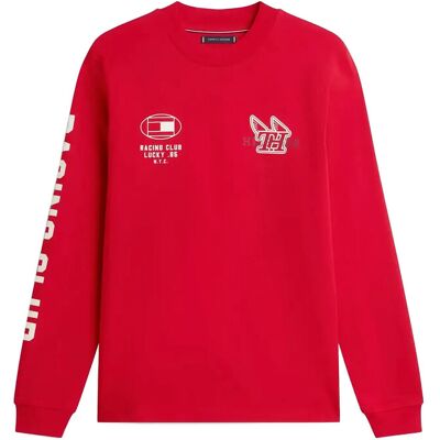 Tommy Hilfiger Modern Athleisure Ls Tee M MEDIUM RED M Tommy Hilfiger Modern Athleisure Ls Tee M MEDIUM RED M