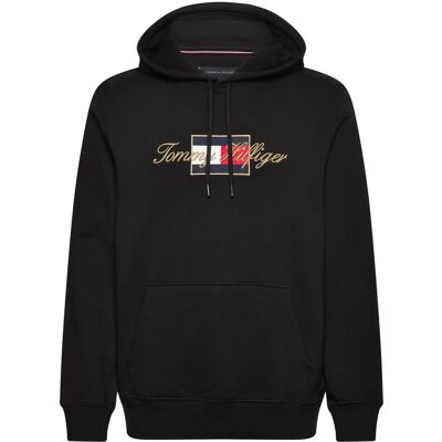 Tommy Hilfiger Icon Gold Hoodie M BLACK M Tommy Hilfiger Icon Gold Hoodie M BLACK M
