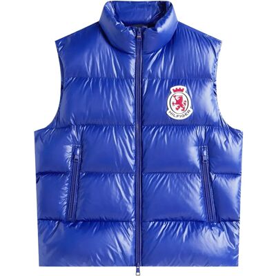 Tommy Hilfiger Rwb Crest Shiny Down Vest M WEDGE BLUE M Tommy Hilfiger Rwb Crest Shiny Down Vest M WEDGE BLUE M