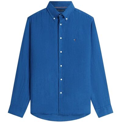 Tommy Hilfiger Pigment Dyed Li Solid Rf Shirt M BLUE JEAN M Tommy Hilfiger Pigment Dyed Li Solid Rf Shirt M BLUE JEAN M