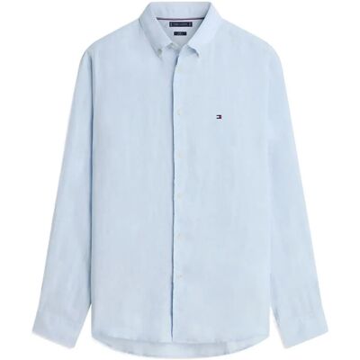 Tommy Hilfiger Pigment Dyed Li Solid Rf Shirt M BREEZY BLUE M Tommy Hilfiger Pigment Dyed Li Solid Rf Shirt M BREEZY BLUE M
