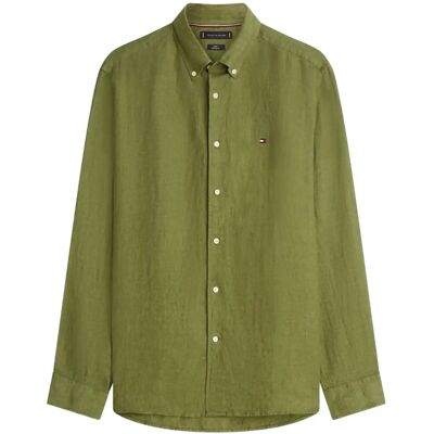 Tommy Hilfiger Pigment Dyed Li Solid Rf Shirt M DARK ARTICHOKE M Tommy Hilfiger Pigment Dyed Li Solid Rf Shirt M DARK ARTICHOKE M