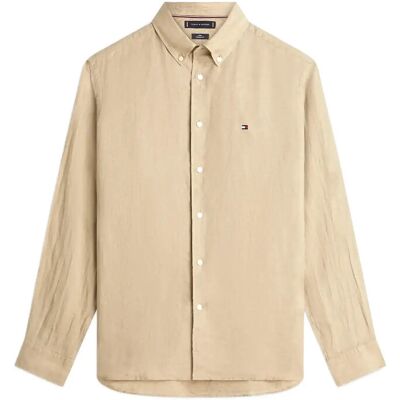 Tommy Hilfiger Pigment Dyed Li Solid Rf Shirt M SANDALWOOD M Tommy Hilfiger Pigment Dyed Li Solid Rf Shirt M SANDALWOOD M