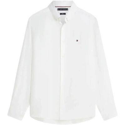 Tommy Hilfiger Pigment Dyed Li Solid Rf Shirt XL WHITE XL Tommy Hilfiger Pigment Dyed Li Solid Rf Shirt XL WHITE XL