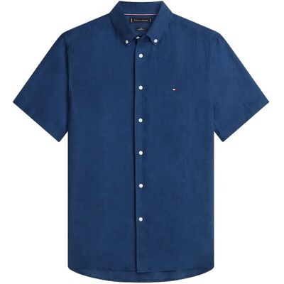 Tommy Hilfiger Pigment Dyed Linen Rf Shirt S/S XXL CARBON NAVY XXL Tommy Hilfiger Pigment Dyed Linen Rf Shirt S/S XXL CARBON NAVY XXL