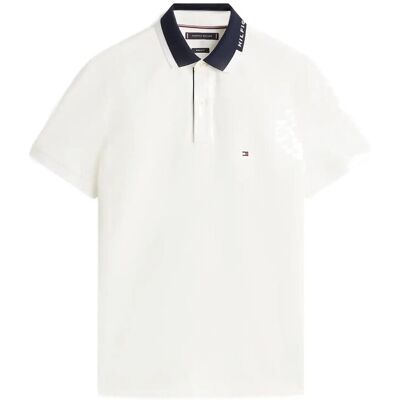Tommy Hilfiger Pique Grafic Collar Reg Polo XXL ECRU XXL Tommy Hilfiger Pique Grafic Collar Reg Polo XXL ECRU XXL