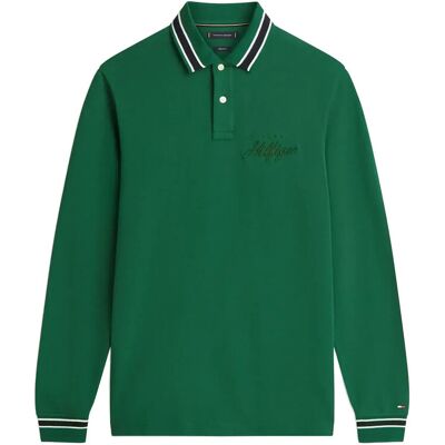 Tommy Hilfiger Ls Chest Embro Reg Polo XXL DARKENED EMERALD XXL Tommy Hilfiger Ls Chest Embro Reg Polo XXL DARKENED EMERALD XXL